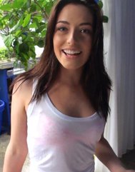 nikki lavay outdoor shower striptease lets try anus